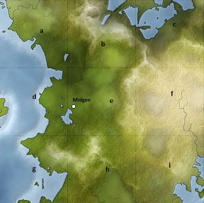 Region map — North Midgen